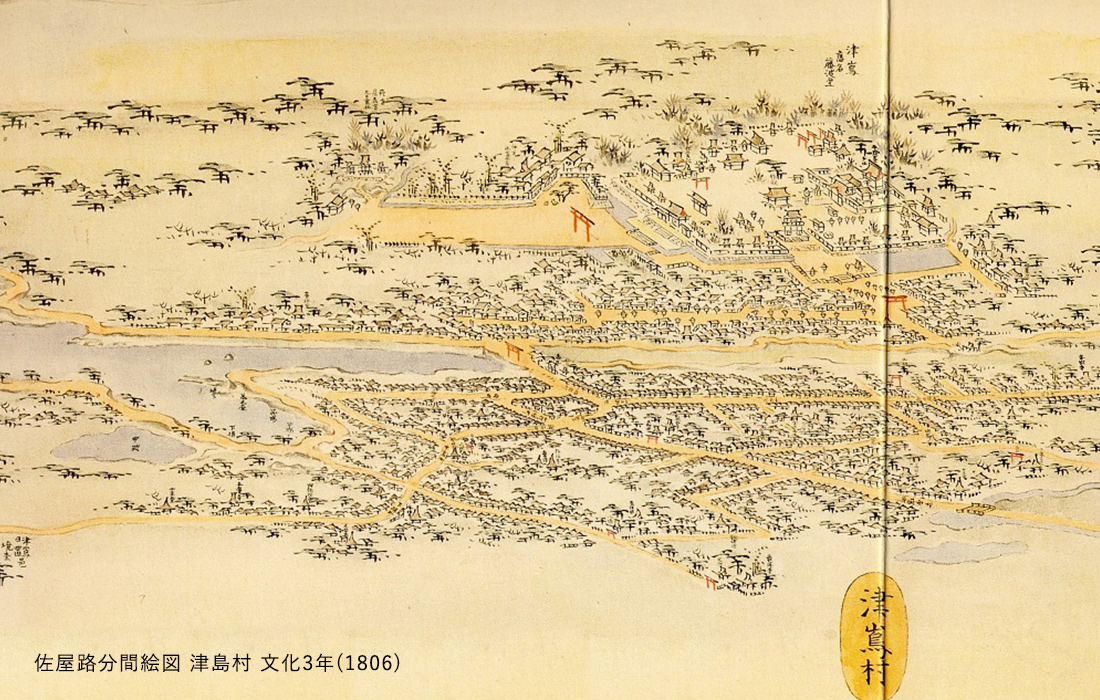 津島御師古地図